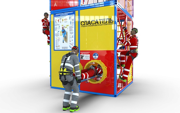 г. Березники.ООО "Сода-хлорат" проводит тренировки на учебном полигоне "СПАСАТЕЛЬ - ПС15-02-5-02" для повышения уровня безопасности при работе на высоте