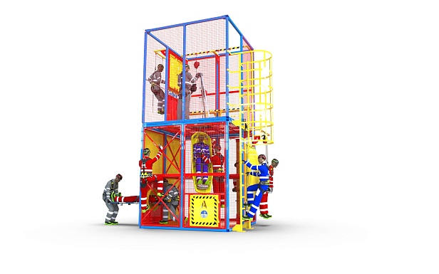 г. Березники.ООО "Сода-хлорат" проводит тренировки на учебном полигоне "СПАСАТЕЛЬ - ПС15-02-5-02" для повышения уровня безопасности при работе на высоте